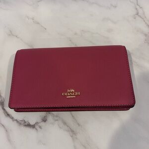 Coach Women's Rich Pink Wallet